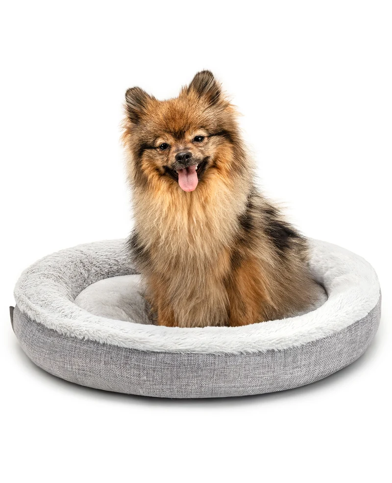 Rundes Hundebett in Donutform