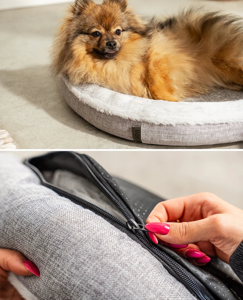 Rundes Hundebett in Donutform