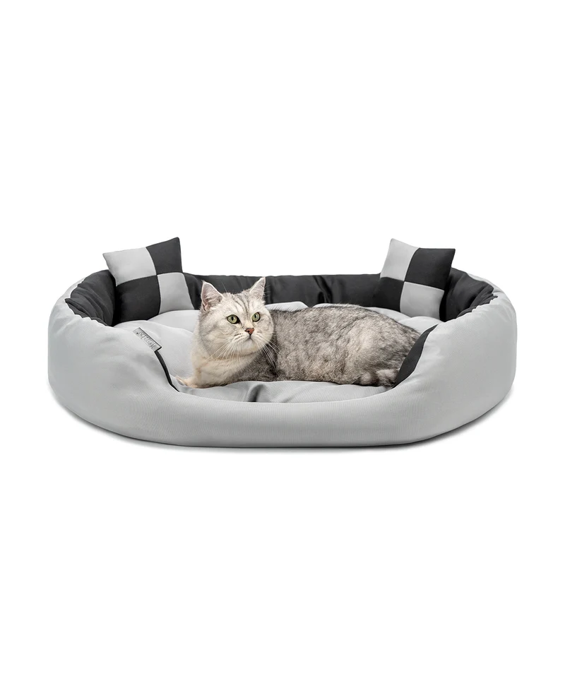 4-in-1 Katzenbett mit Wendekissen