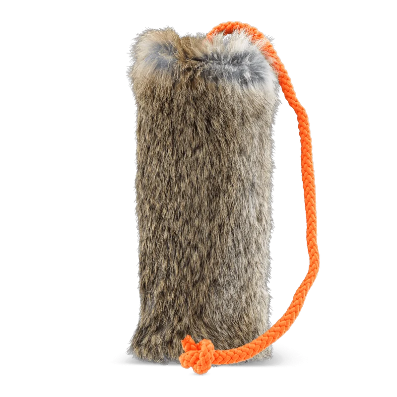 Futterdummy mit Kaninchenfell