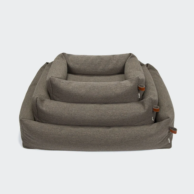 Hundebett Sleepy Linen-Mix Taupe Mélange