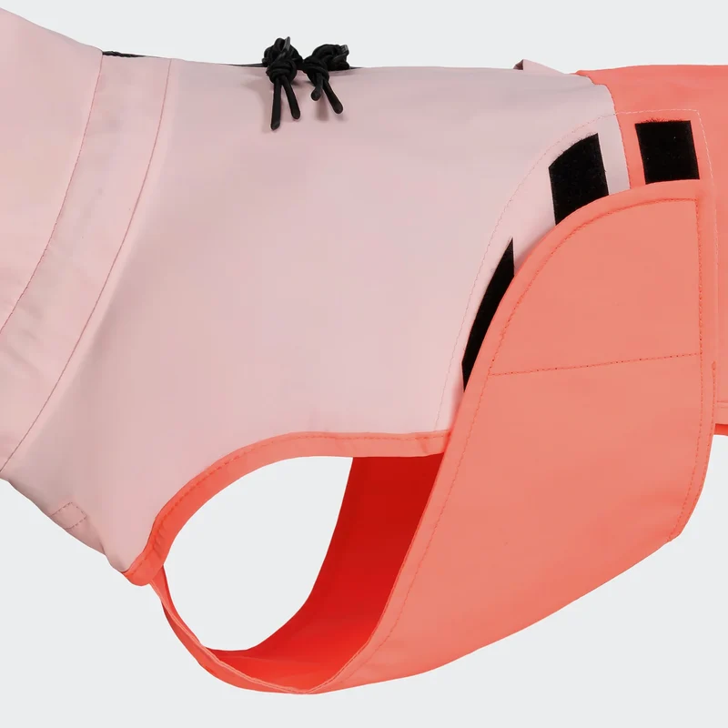Hunderegenmantel Dackel AKTIV Peach / Neon Pink