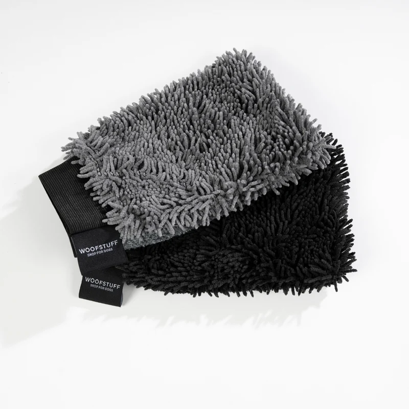 Hunde-Trockenhandschuh Quick Dry Graphit
