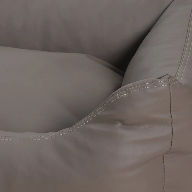 Hundebett Saddle Kunstleder Taupe