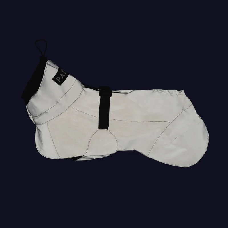 Reflektierender Hunderegenmantel Lite Taupe