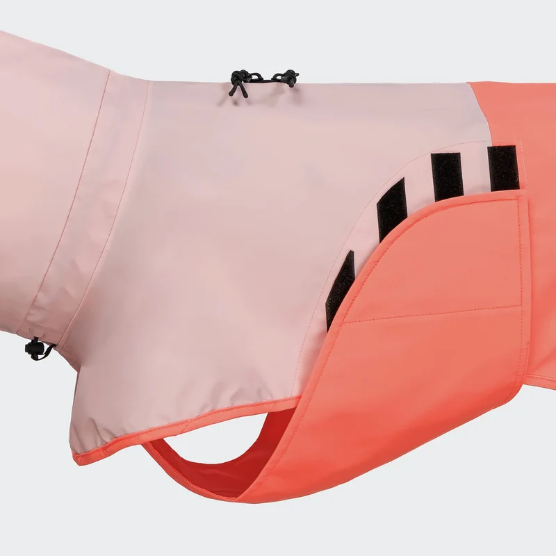 Hunderegenmantel AKTIV Peach /Neon Pink