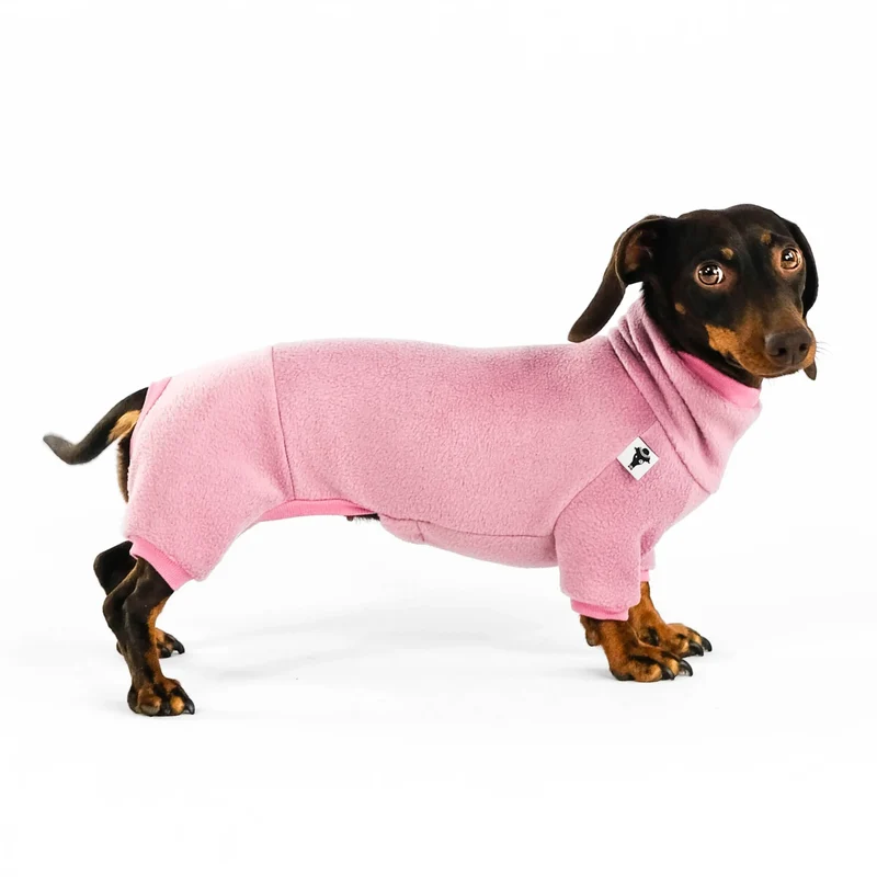 Fleece Overall für Dackel Mulberry