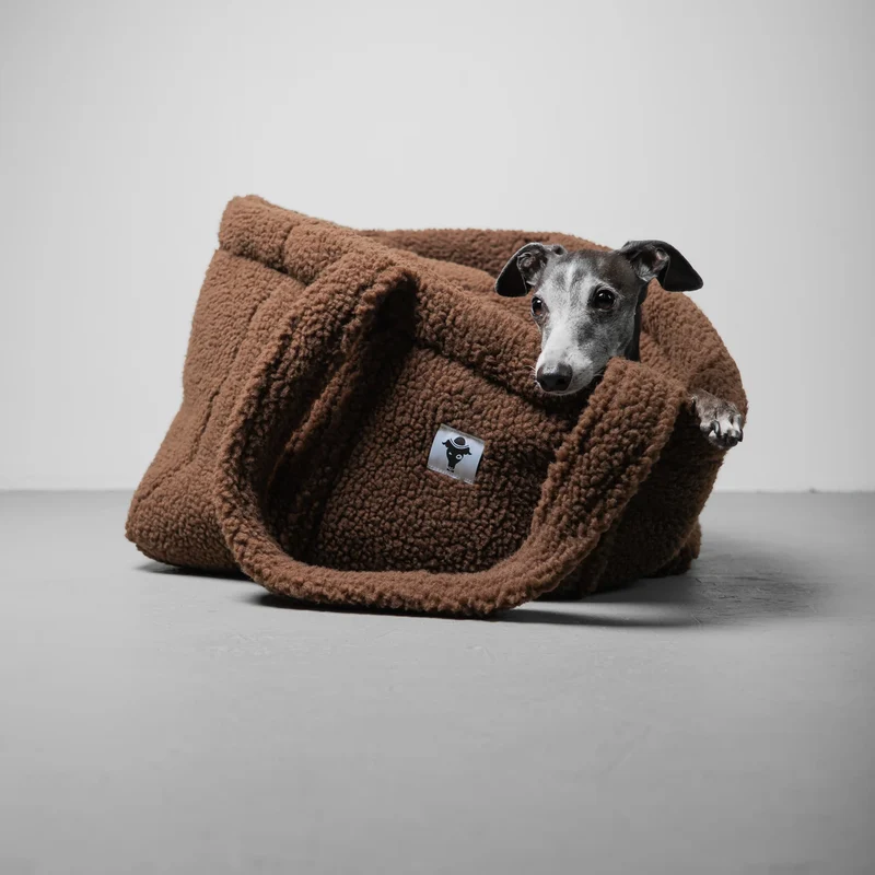 Hundetragetasche Teddy Shopper Brown