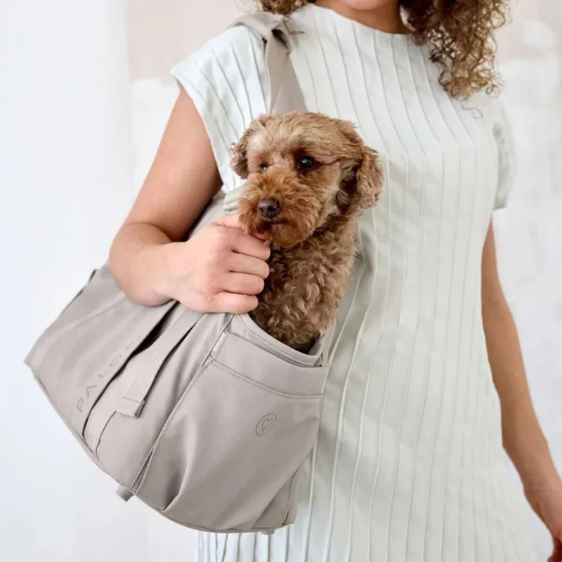 Hundetragetasche Weda Taupe
