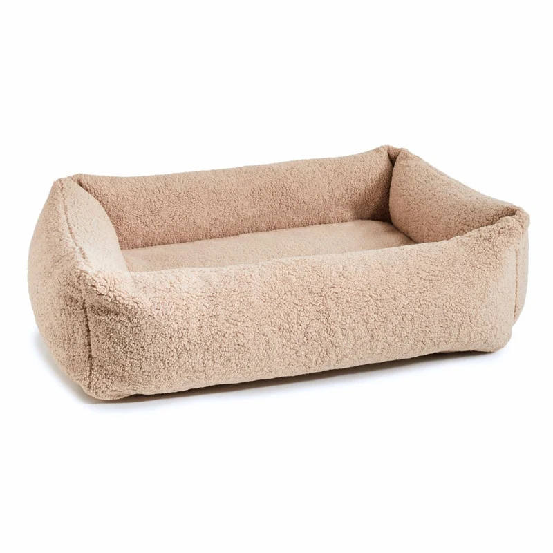 Hundebett Teddy Bouclé Ortho oder Classic Creme