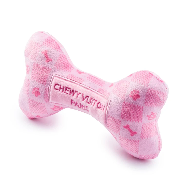 Chewy Vuiton Pink Checker Knochen