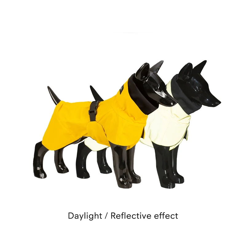 Vollreflektierender Hunderegenmantel Lite Yellow