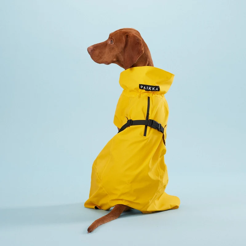 Vollreflektierender Hunderegenmantel Lite Yellow
