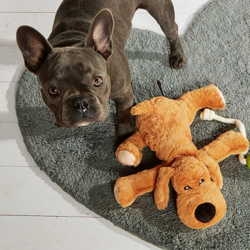 Plüschhund Beige