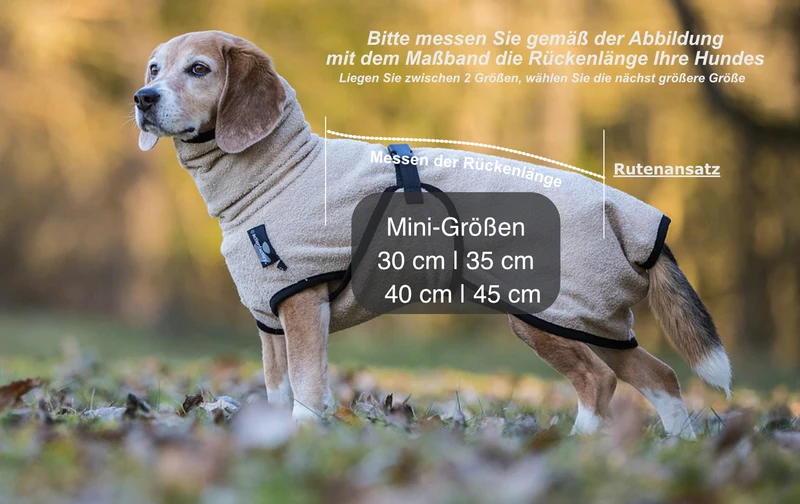 Dryup Cape Hundebademantel Mini Sand