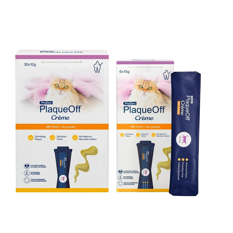 PlaqueOff Creme Gato – Higiene Oral com Alga Natural | Em Pasta
