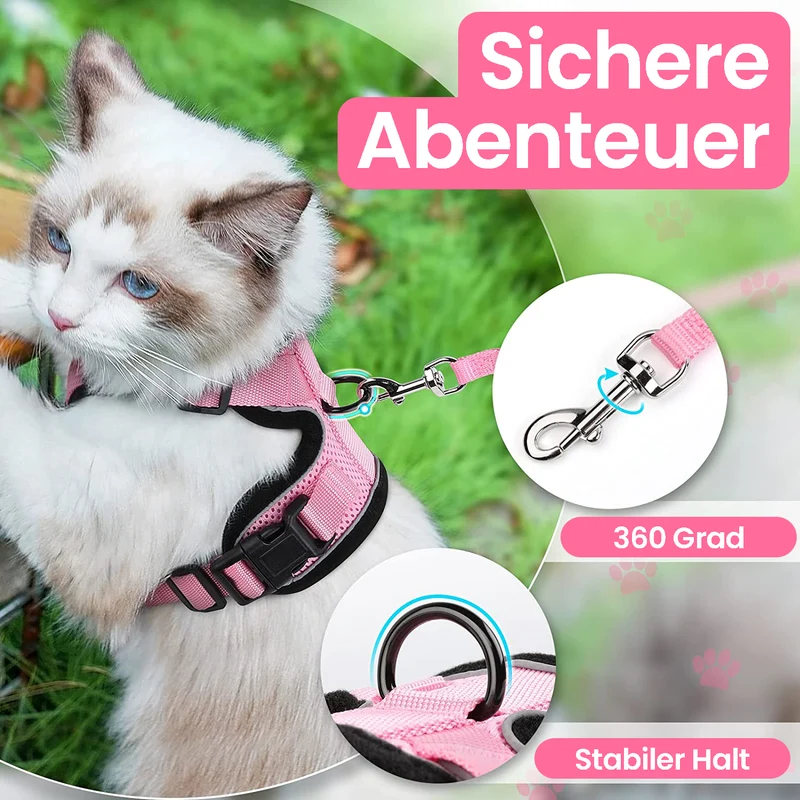 SafeCat™ Katzengeschirr: Ausreißsicher & Komfortabel