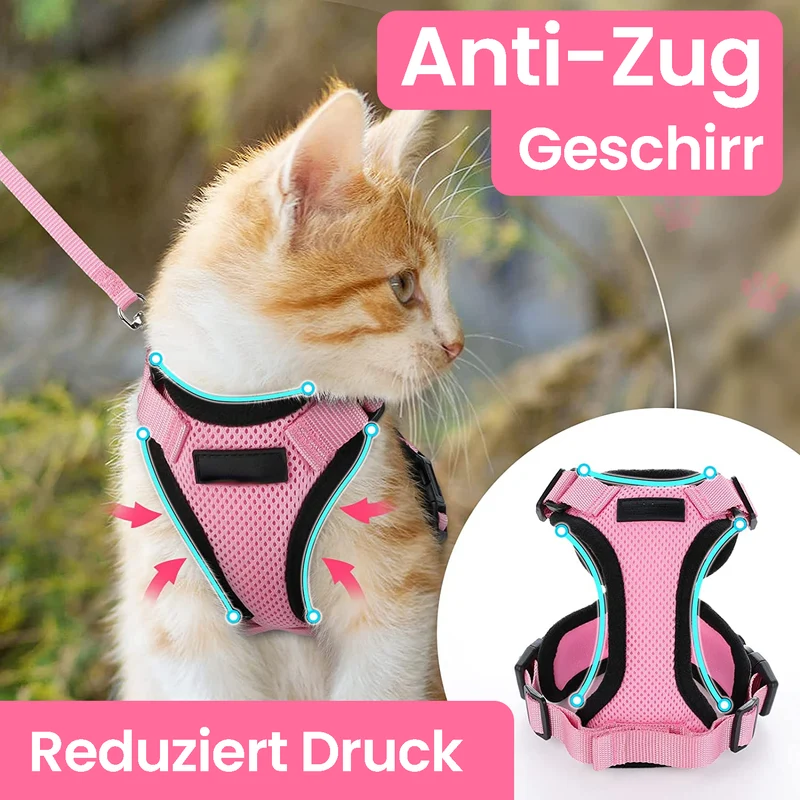 SafeCat™ Katzengeschirr: Ausreißsicher & Komfortabel