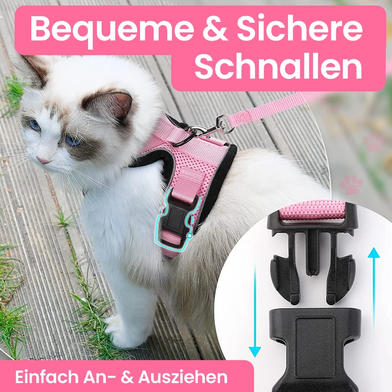 SafeCat™ Katzengeschirr: Ausreißsicher & Komfortabel