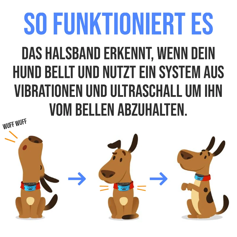 Tierfreundliches Anti-Bell-Halsband für Hunde | Fellnasenstube
