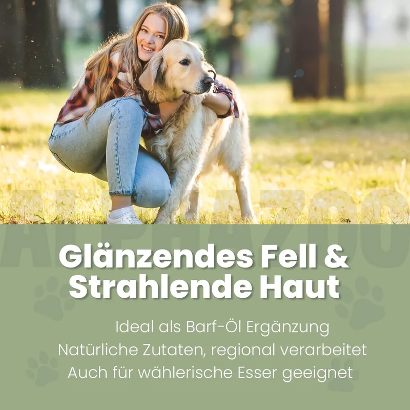 Alpha-Zegg Futteröl für Hunde