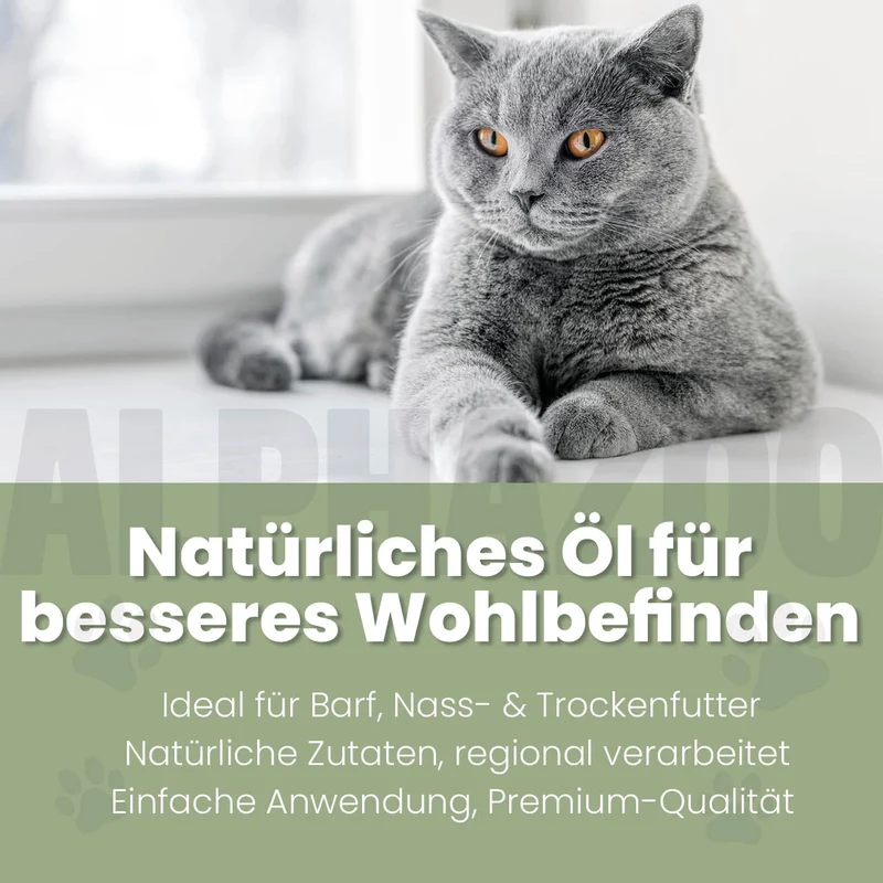 Alpha-Barf Futteröl für Katzen