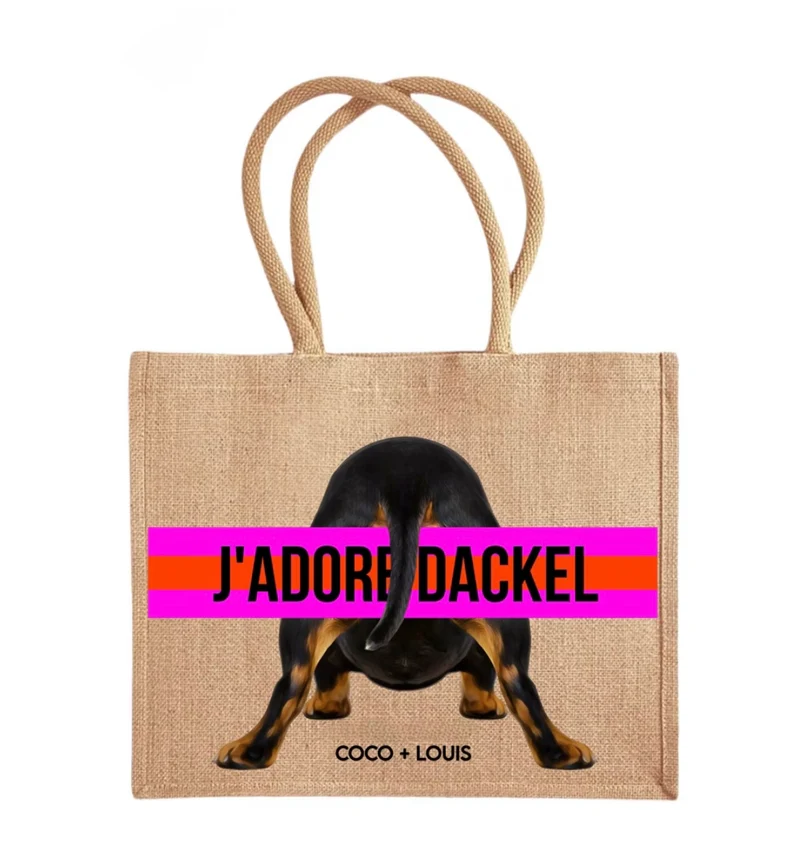 COCO+LOUIS Shopper YOGA Dackel Glatthaar