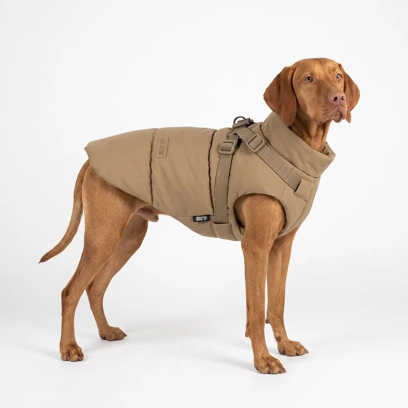 Premium Hundemantel mit Geschirr - Wasserdicht & Winddicht