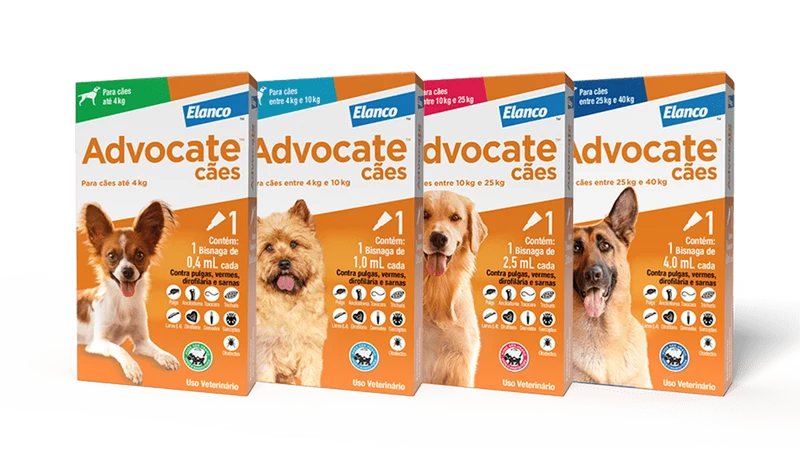 Advocate 250 mg Cão - 10-25 Kgs - Caixa com 3 Pipetas
