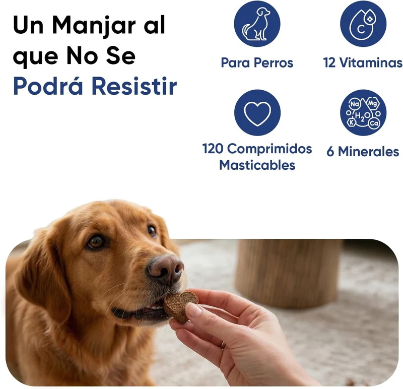 Animigo Multivitaminas para Cães | 120 Biscoitos Mastigáveis