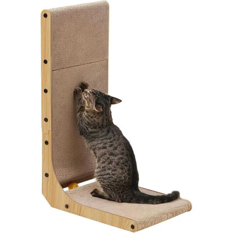 Arranhador / Raspador para gatos em forma de L