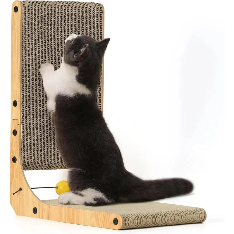 Arranhador / Raspador para gatos em forma de L