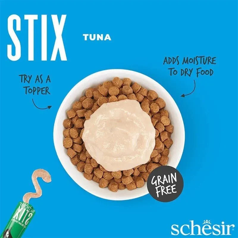 Schesir Stix 6x15g - Puré para gatos/topper