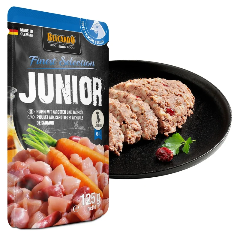 Belcando Junior Huhn mit Karotten & Lachsöl 125g