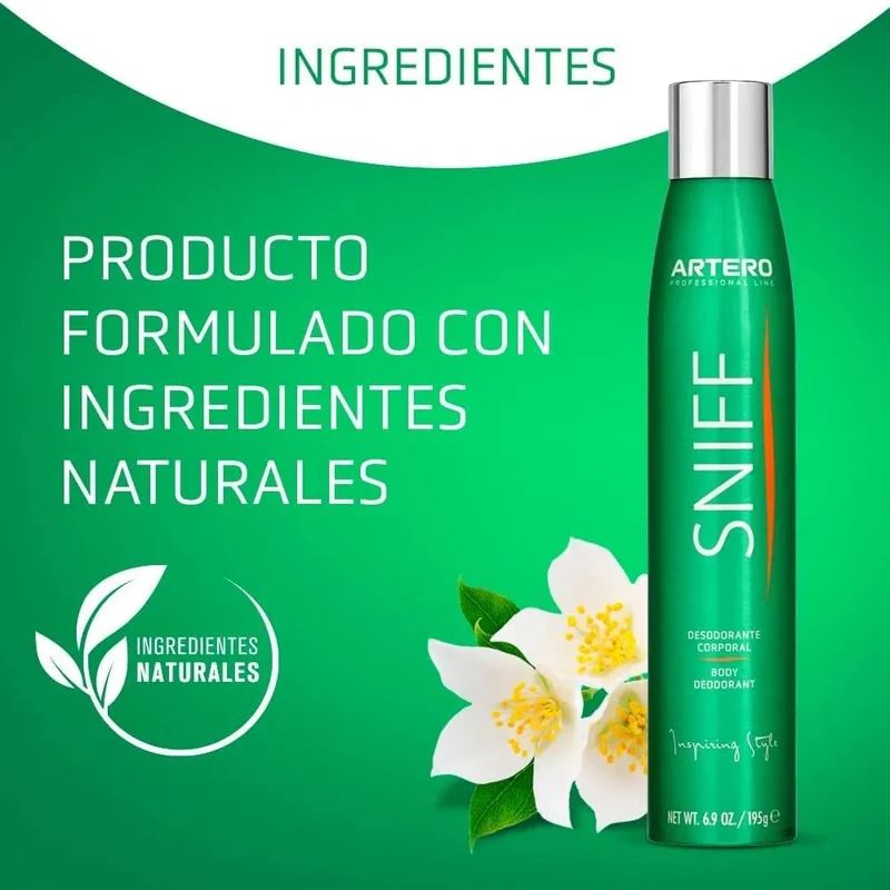 ARTERO Sniff. Desodorizante corporal para cães. Elimina instantaneamente o mau odor.
