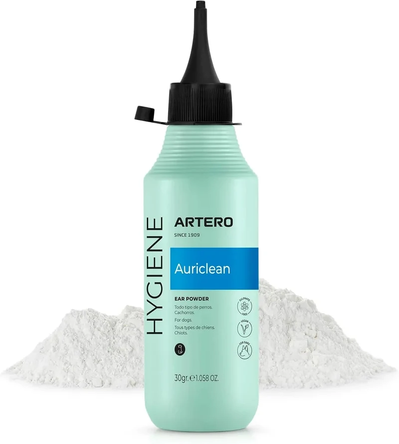 Artero Auriclean. Pó anti-séptico para remover os pêlos dos ouvidos de cães