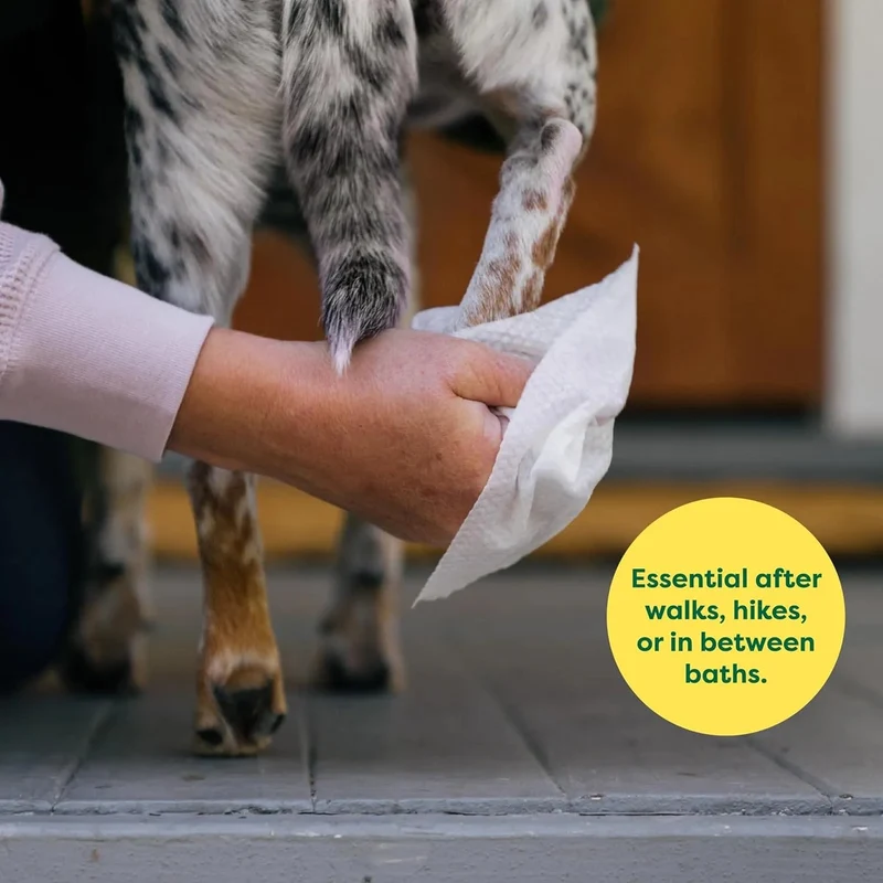 Toalhetes hipoalergénicas para cães, para limpar e remover odores em cachorros e cães adultos