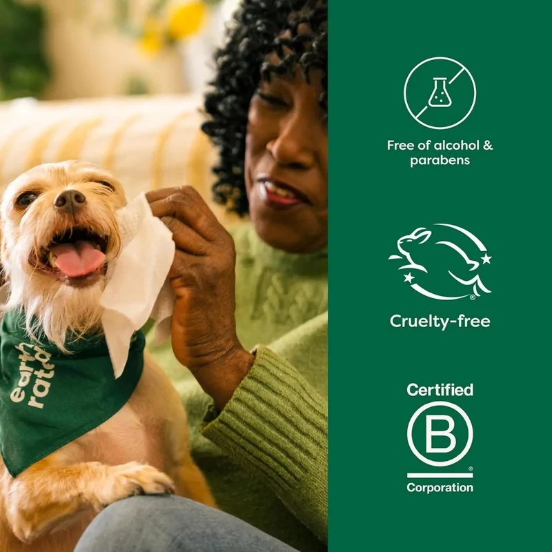 Toalhetes hipoalergénicas para cães, para limpar e remover odores em cachorros e cães adultos