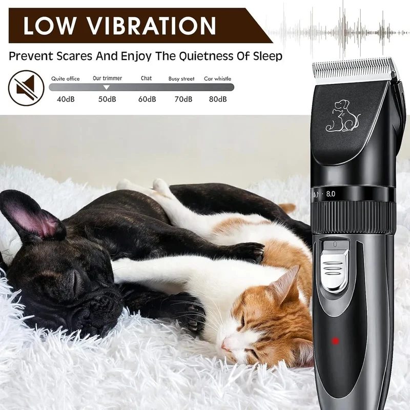 Máquina profissional de cortar pelo a cães | corta-pelos para animais | corta-pelos de baixo ruído e carregamento rápido