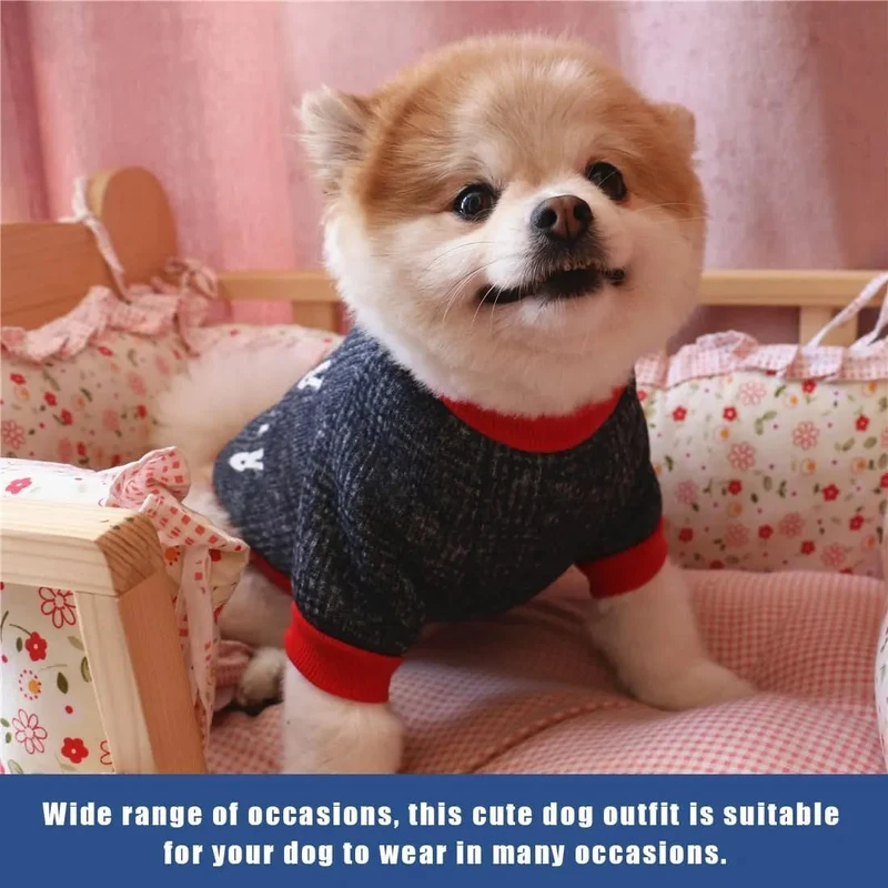 Camisola de Outono / Inverno, elástica para chihuahua, shih tzu, yorkie ou gatos