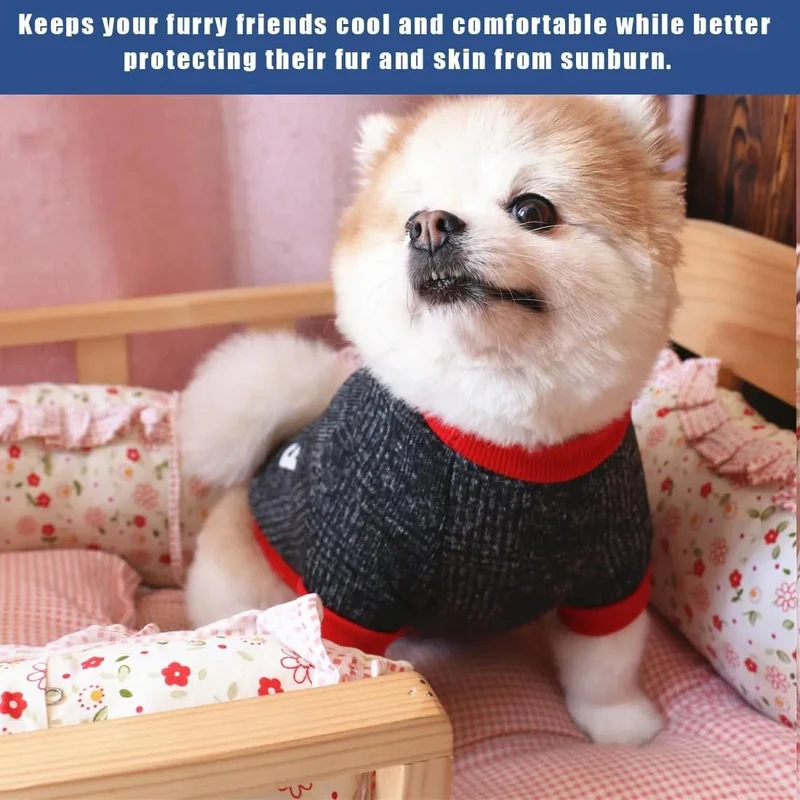 Camisola de Outono / Inverno, elástica para chihuahua, shih tzu, yorkie ou gatos