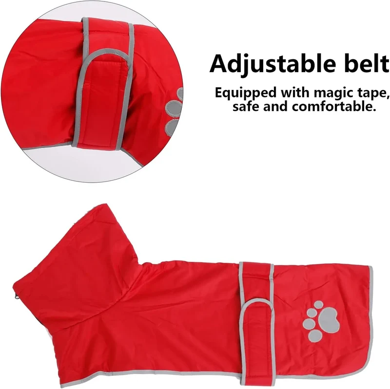 Casaco de inverno impermeável para cão salsicha, com forro polar quente e orifício arnês