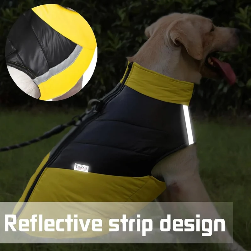 Casaco para cães à prova de água, casaco quente de inverno para cães pequenos, médios, para clima frio