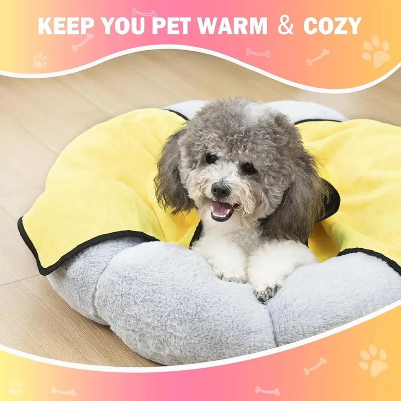 3 toalhas de secagem para cães, toalhas de banho super absorventes, toalhas de banho de secagem rápida para cachorros e gatos