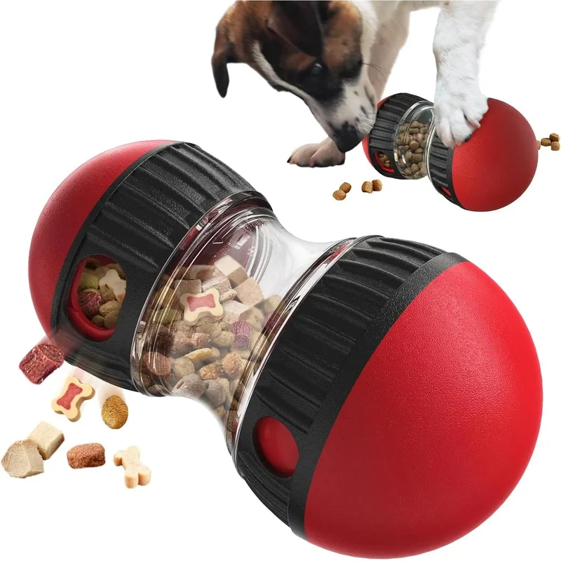 Brinquedo interativo para cães, quebra-cabeças com dispensador de biscoitos, brinquedo duradouro para cães pequenos/médios/grandes