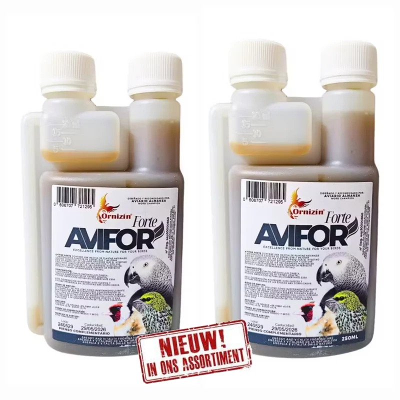 Avifor Forte 500 ml (2 x 250 ml) – Ornizin – für alle Vögel und Tauben – ausreichend für 500 l Wasser