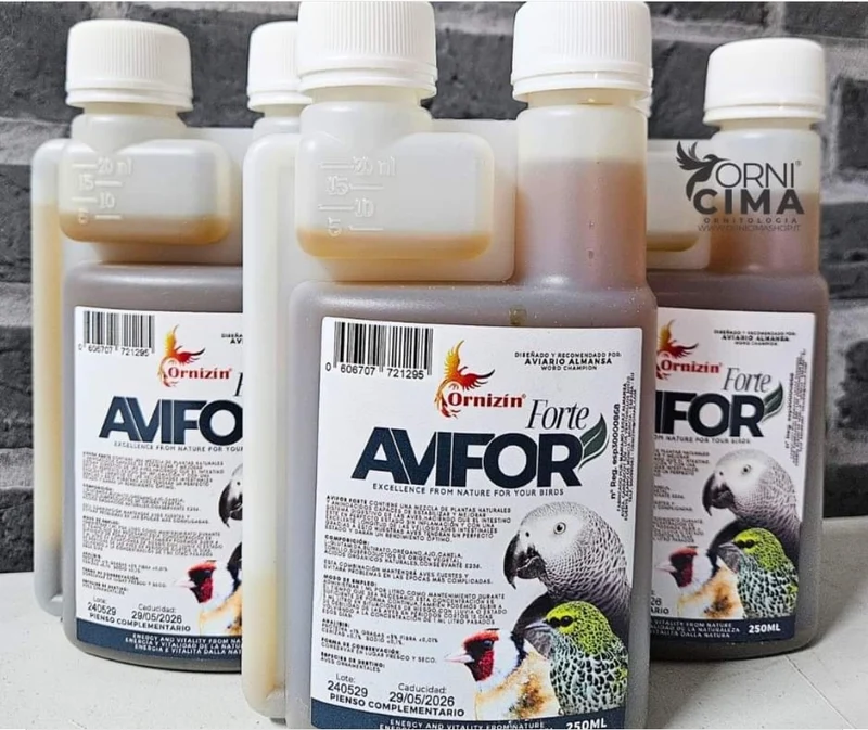 Avifor Forte 500 ml (2 x 250 ml) – Ornizin – für alle Vögel und Tauben – ausreichend für 500 l Wasser