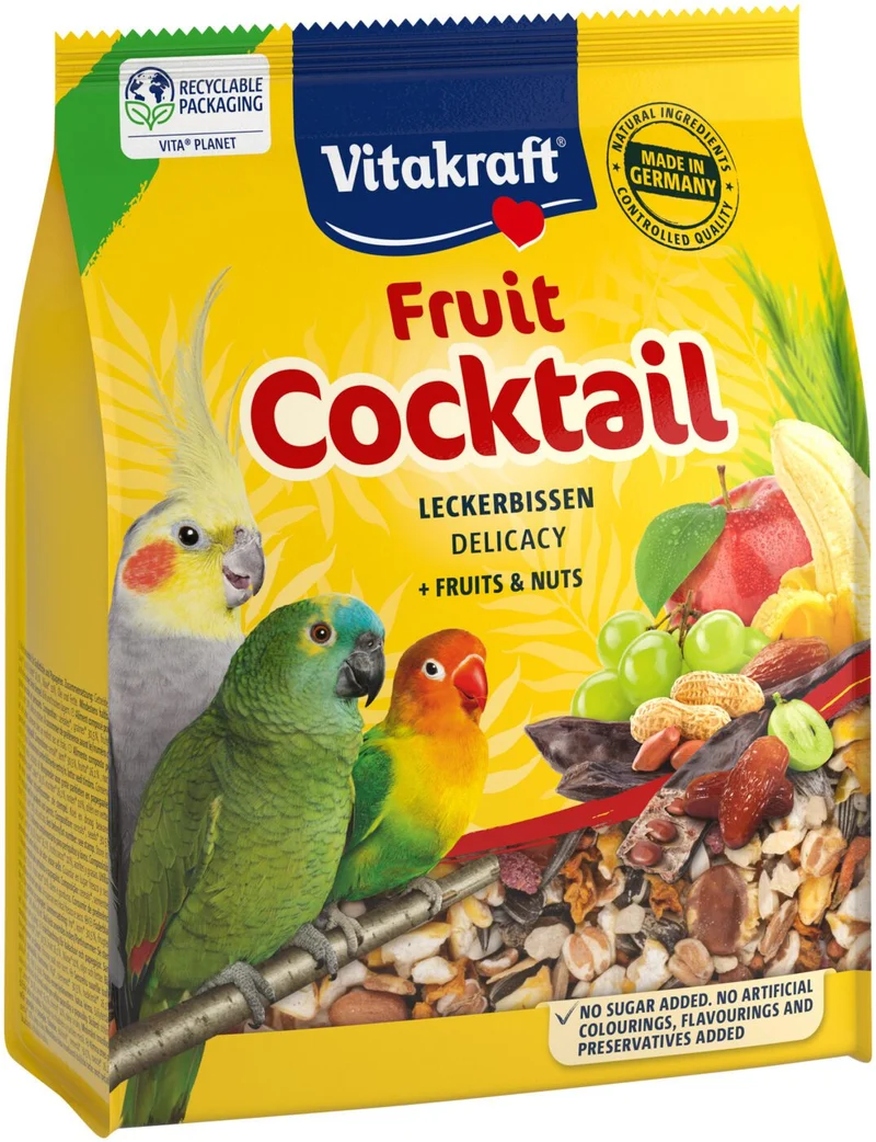 Fruchtcocktail für Großsittiche und (Zwerg-)Papageien