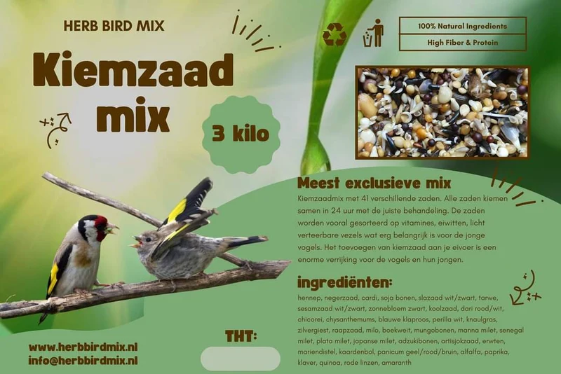 Keimsaatmischung 2,5kg - 41 Samen - Kräuter-Vogel-Mix