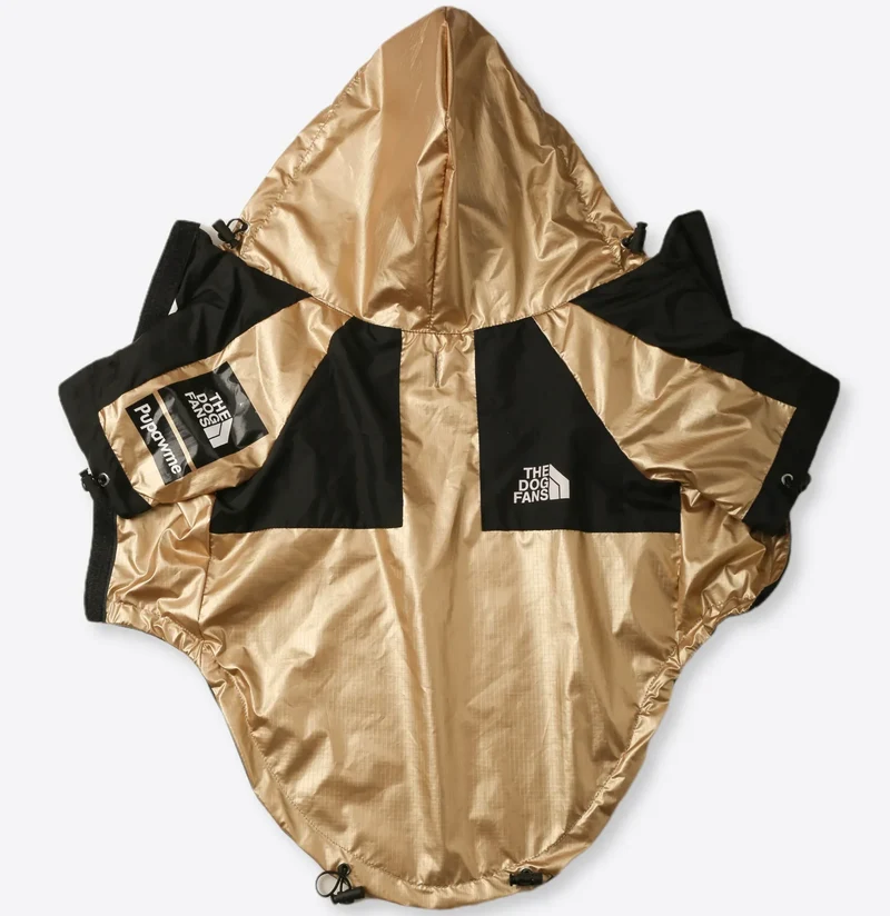 Hundejacke mit Kapuze "Gold"